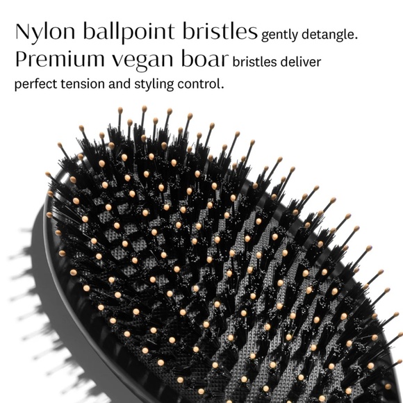 T3 Polish & Shine Premium Vegan Boar Nylon Oval Brush - Picture 2 of 4